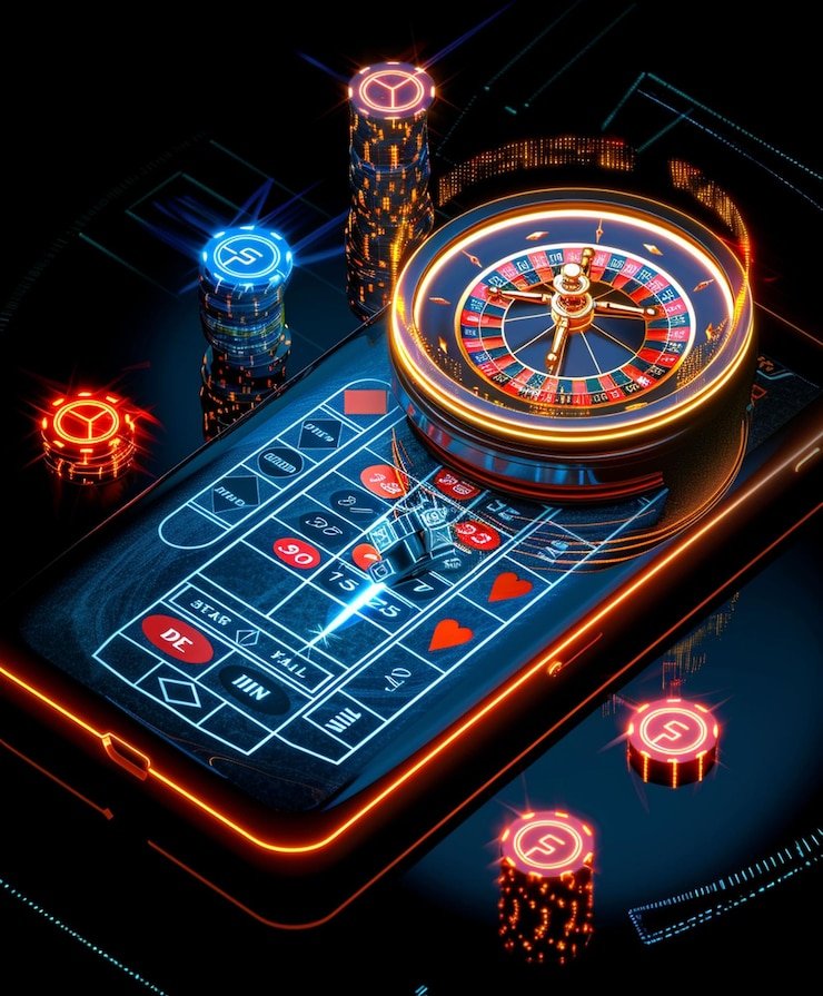 Antarmuka permainan kartu poker di aplikasi slot1131 menampilkan meja permainan dan kontrol pemain